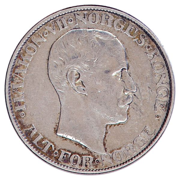 Hovedbilde 2 kroner 1908, kv. 1+