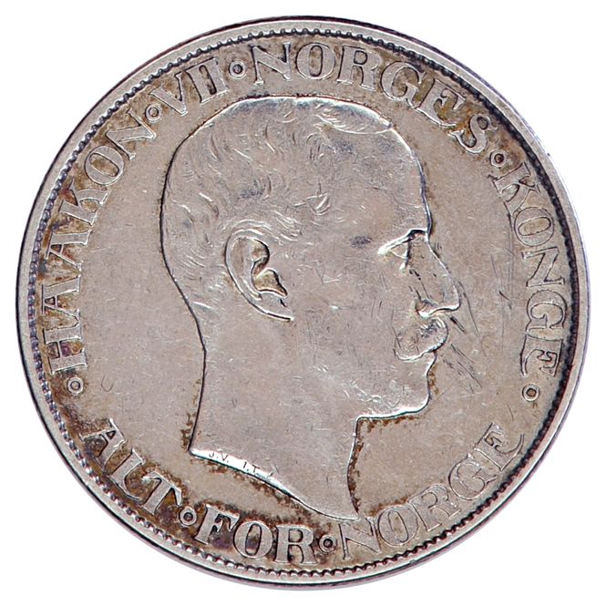 Hovedbilde 2 kroner 1908, kv. 1+