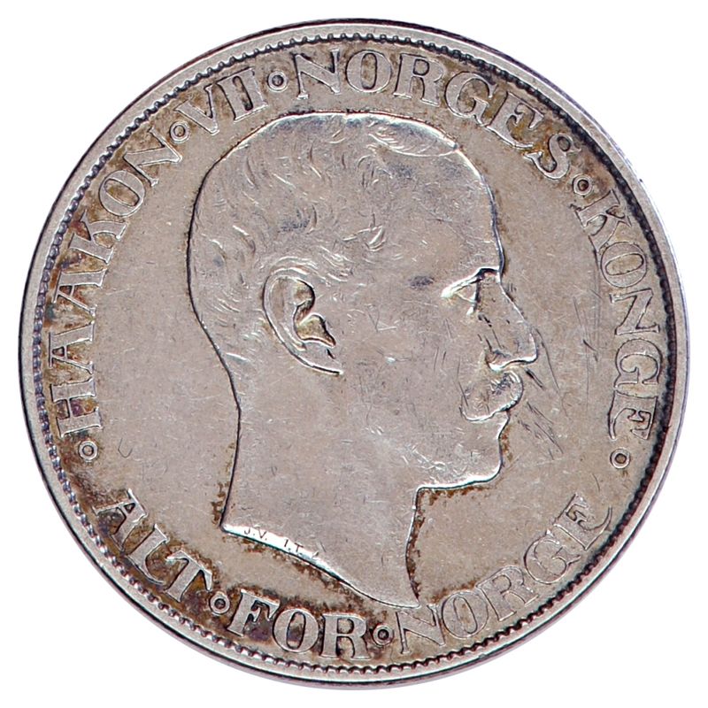 2 kroner 1908, kv. 1+