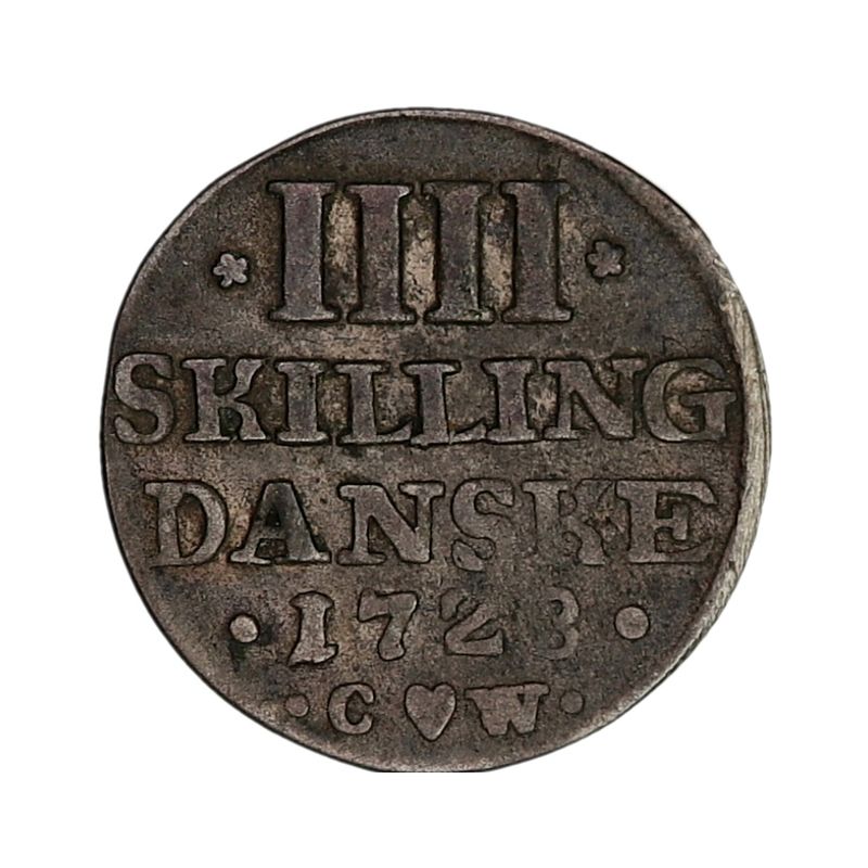Frederik IV, 4 skilling 1728
