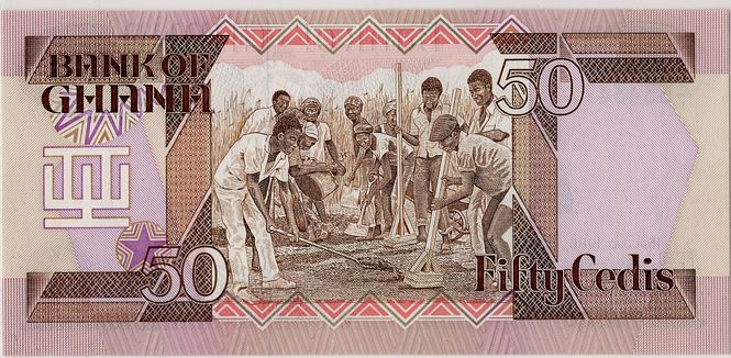 Hovedbilde Ghana. 50 cedis 1986
