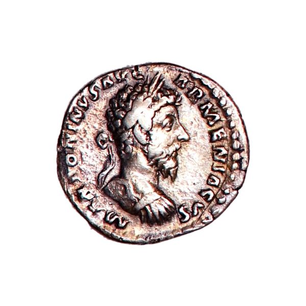 Hovedbilde Marcus Aurelius, denar, år 161-180