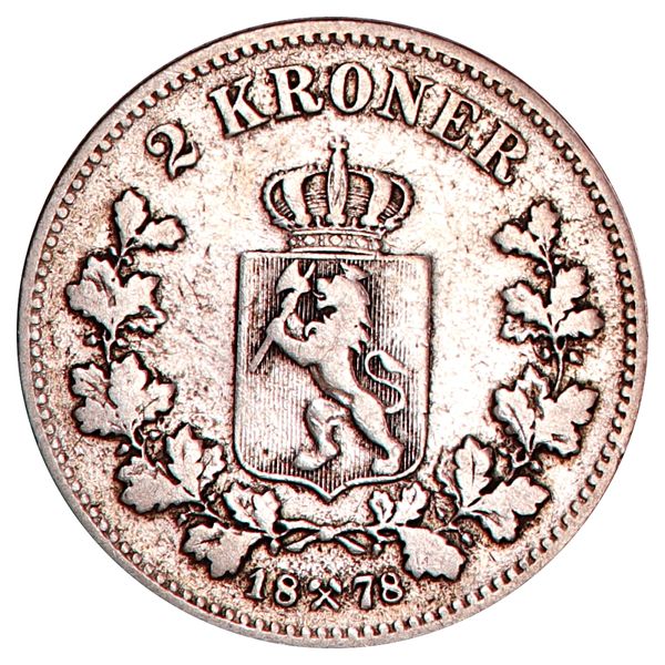 Hovedbilde 2 kroner 1878 Kv. 1