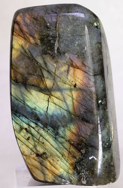 Hovedbilde Labradoritt/spektrolitt, helslipt (labradorite, spectrolite)
