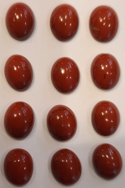 Hovedbilde Cabochon, rød jaspis (