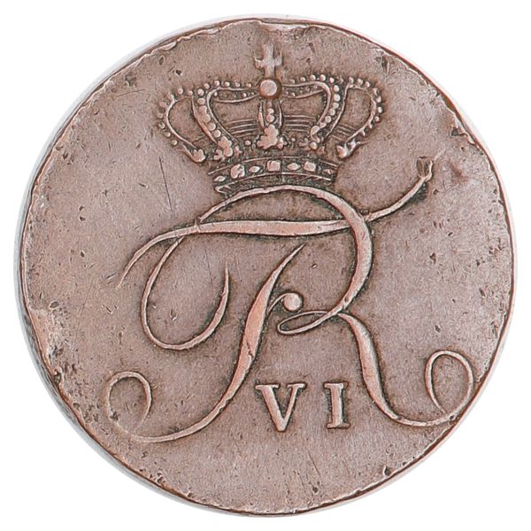 Hovedbilde Frederik VI, 2 skilling 1810, kv. 1/1+