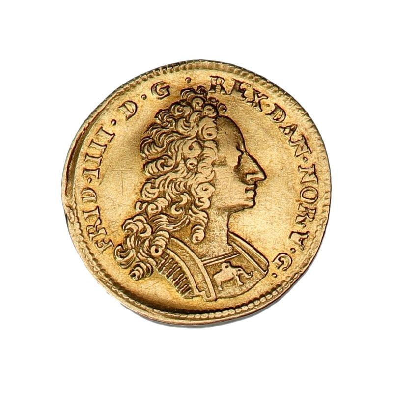 STJÅLET 27.05.2025: Frederik IV, Kurantdukat 1716