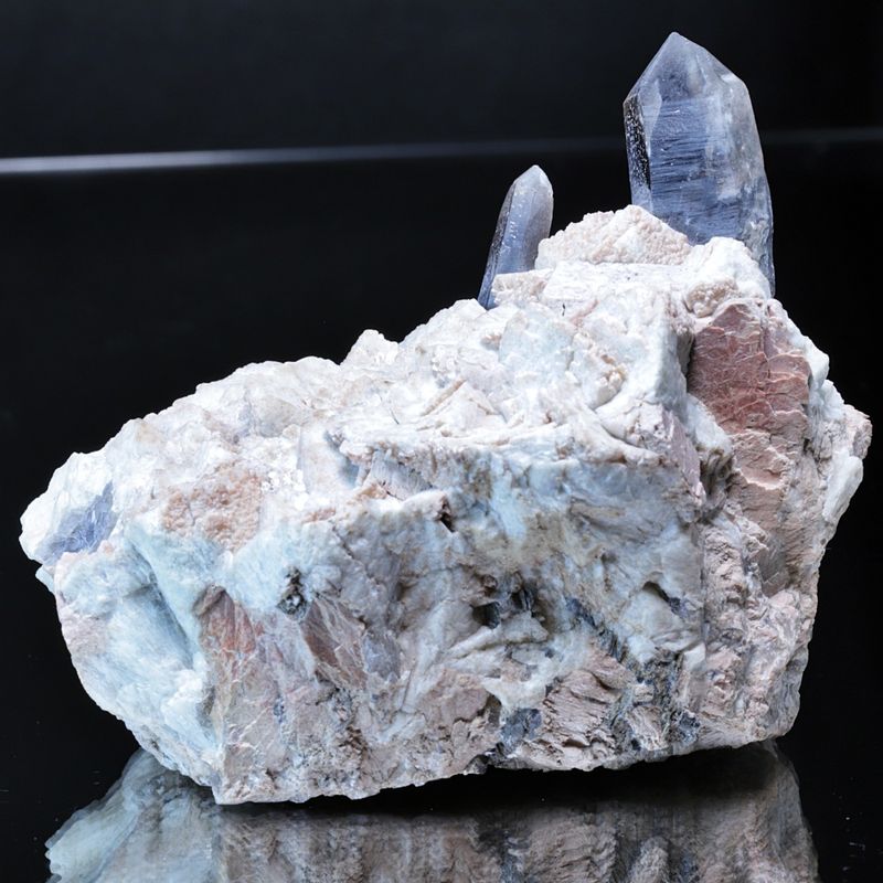 Røykkvarts/smokey quartz/morion med ortoklas, Hurum