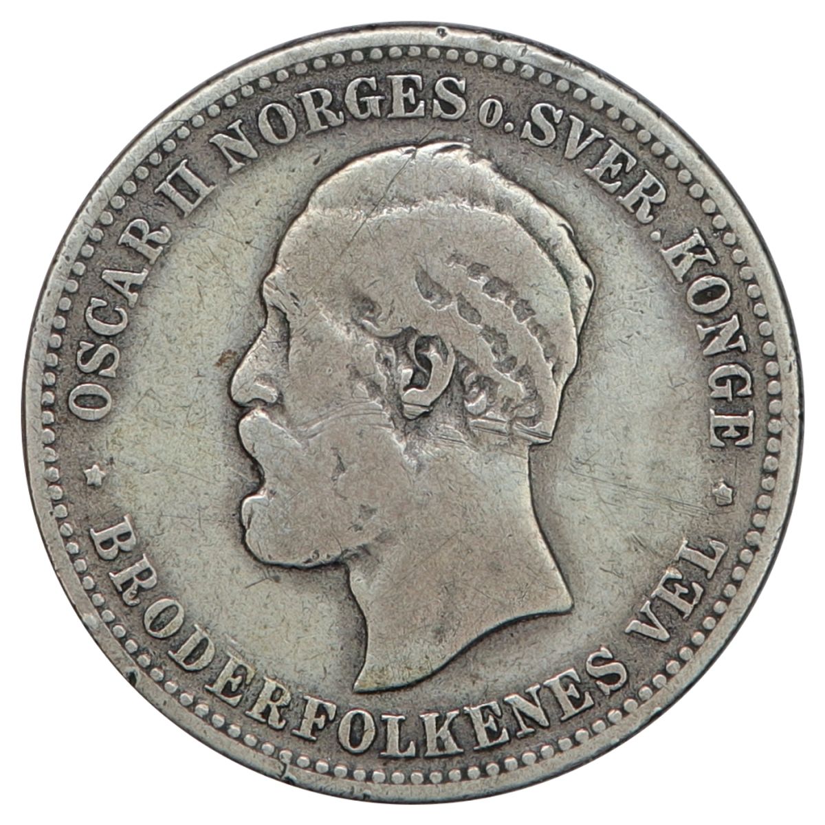 2 kroner 1878 Kv. 1-