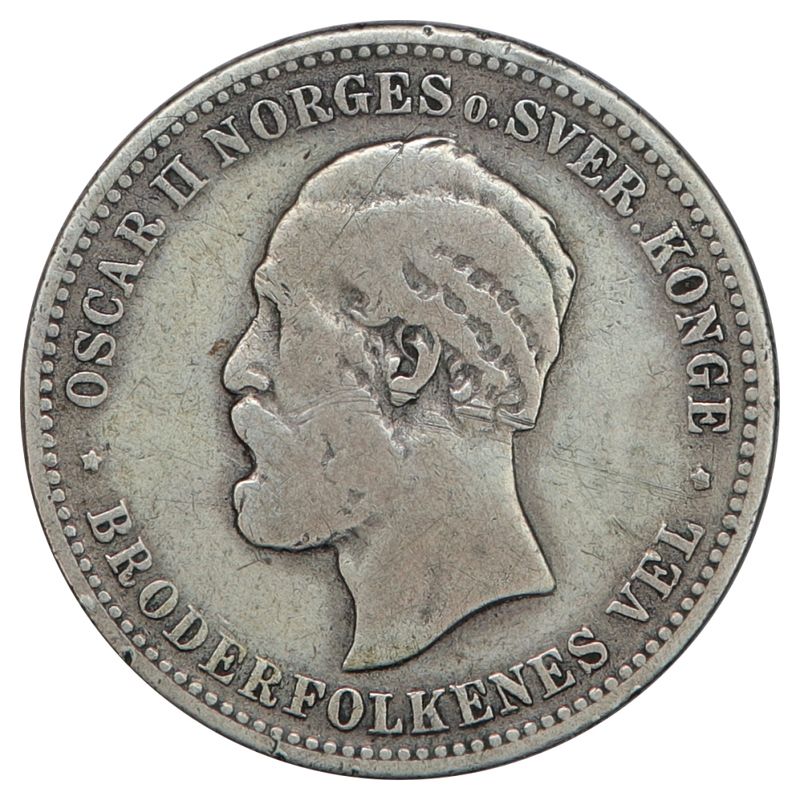 2 kroner 1878 Kv. 1-