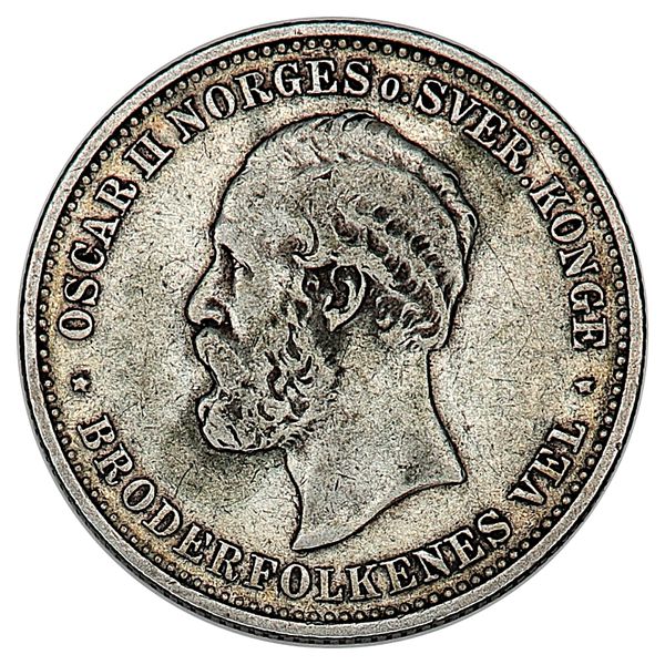 Hovedbilde 2 kroner 1902, kv. 1/1+
