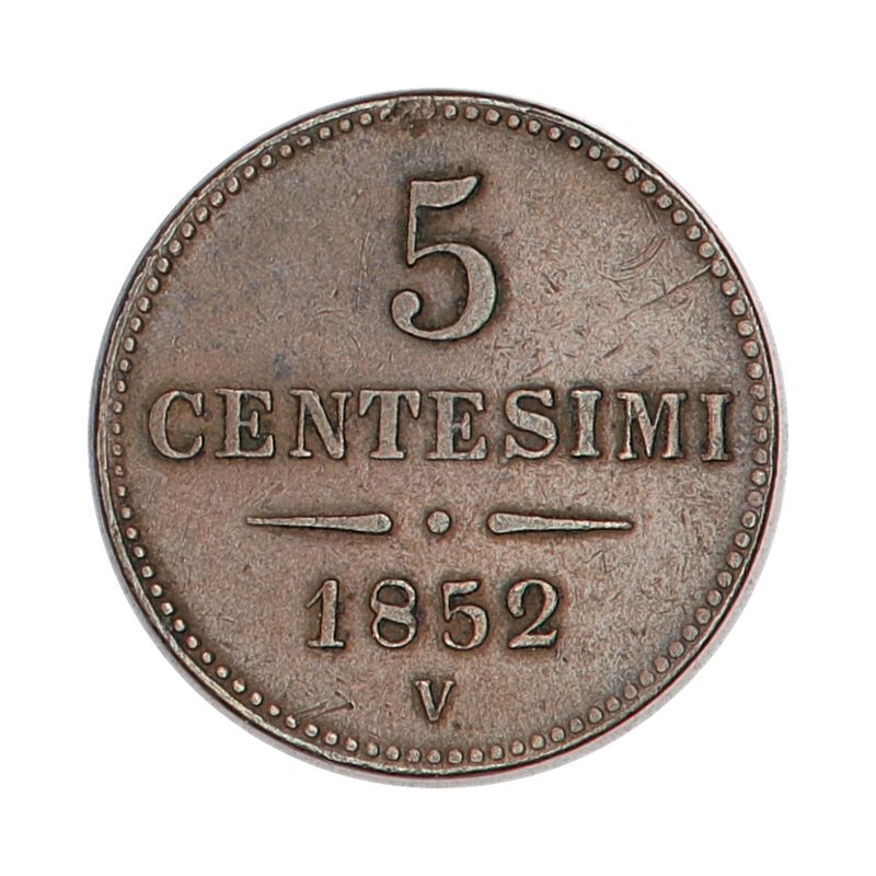 Lombardia-Venezia, 5 centesimi 1852