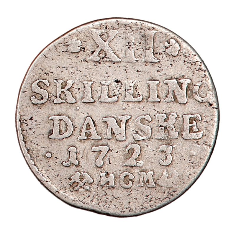 Frederik IV, 12 skilling 1723, kv. 1