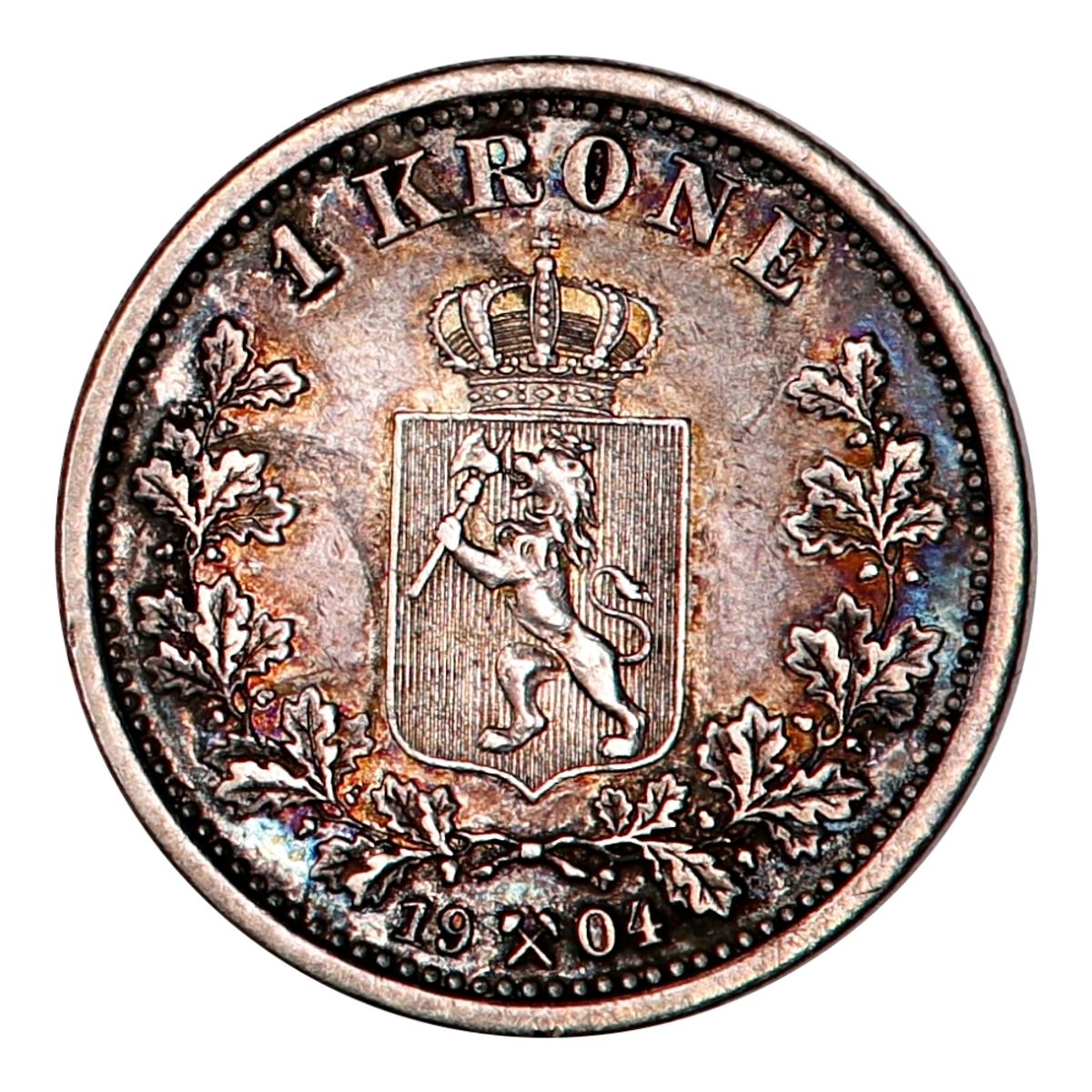 1 krone 1904. kv. 1+