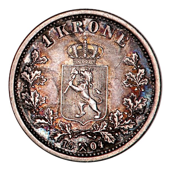 Hovedbilde 1 krone 1904. kv. 1+