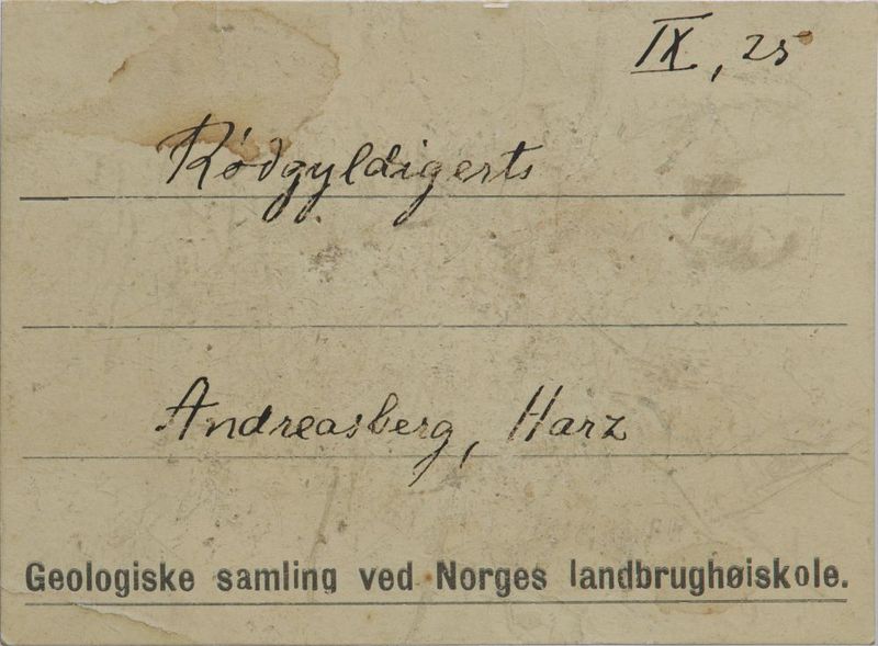 Pyrargyritt, St. Andreasberg, Tyskland