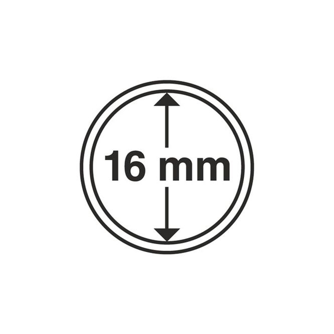 Hovedbilde 16 mm, myntkapsler, 10 stk