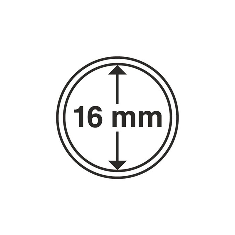16 mm, myntkapsler, 10 stk