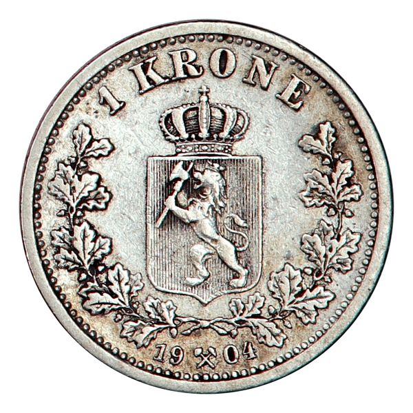 Hovedbilde 1 krone 1904. kv. g 1