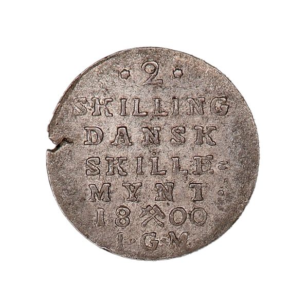 Hovedbilde Norge 2 skilling 1802