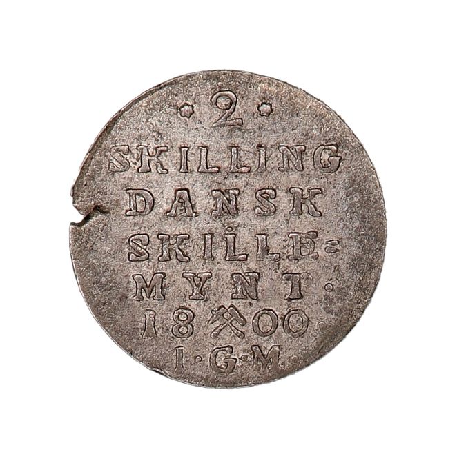 Hovedbilde Norge 2 skilling 1802