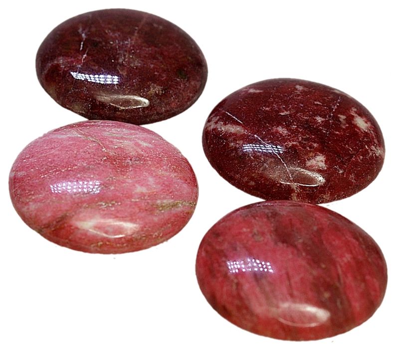 Cabochon, thulitt, Leksvik, Trøndelag, 25 mm