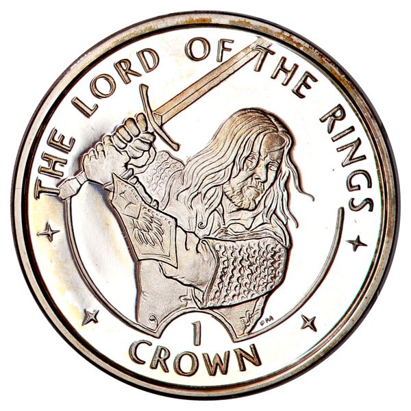Hovedbilde Ringenes Herre, 5 x sølvcrowns + The One Ring