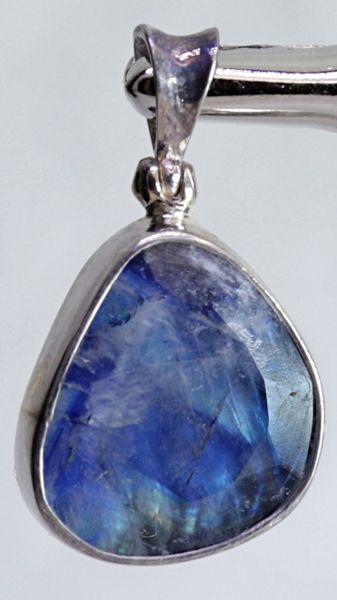 Hovedbilde Labradoritt, mørk blå, sølvanheng