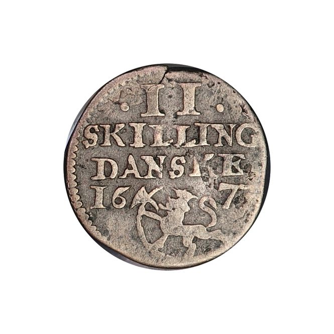 Hovedbilde Christian V, 2 skilling 1673