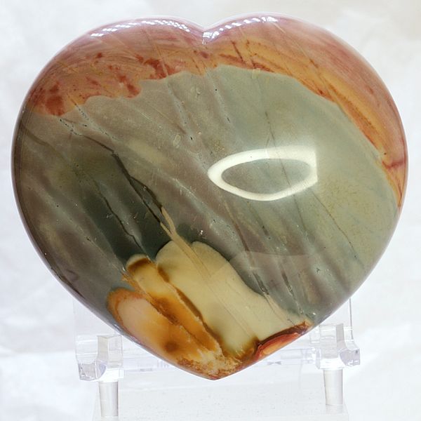 Hovedbilde Flerfarget jaspis, hjerte, fra Madagaskar