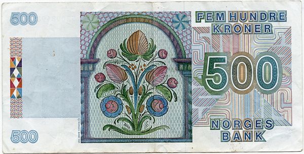 Hovedbilde 500 kroner 1991, kv. 1/1-