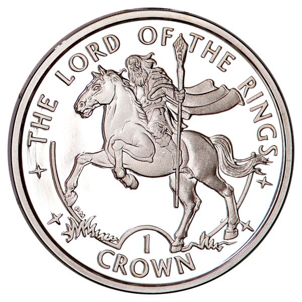 Hovedbilde Ringenes Herre, 5 x sølvcrowns + The One Ring